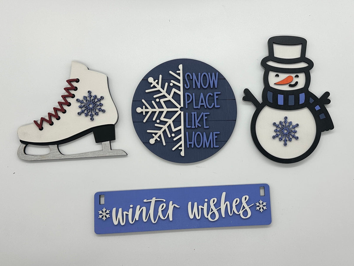 Winter Wishes Shelf Sitter Insert | Interchangeable Add On