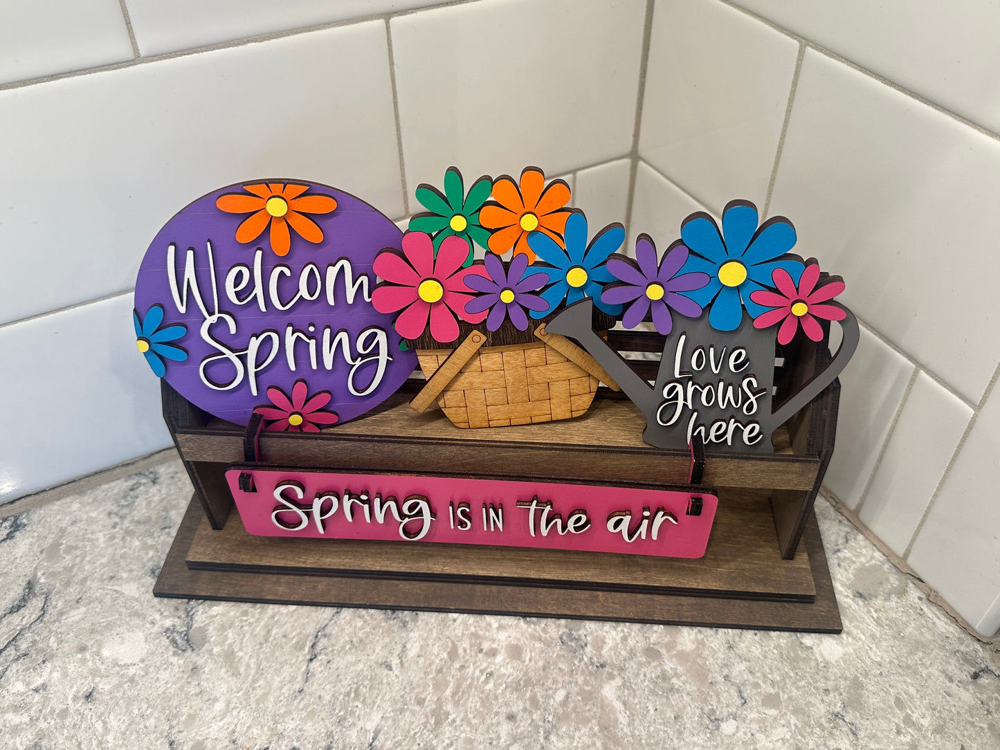 Spring is in the Air | Shelf Sitter Insert | Interchangeable Add On