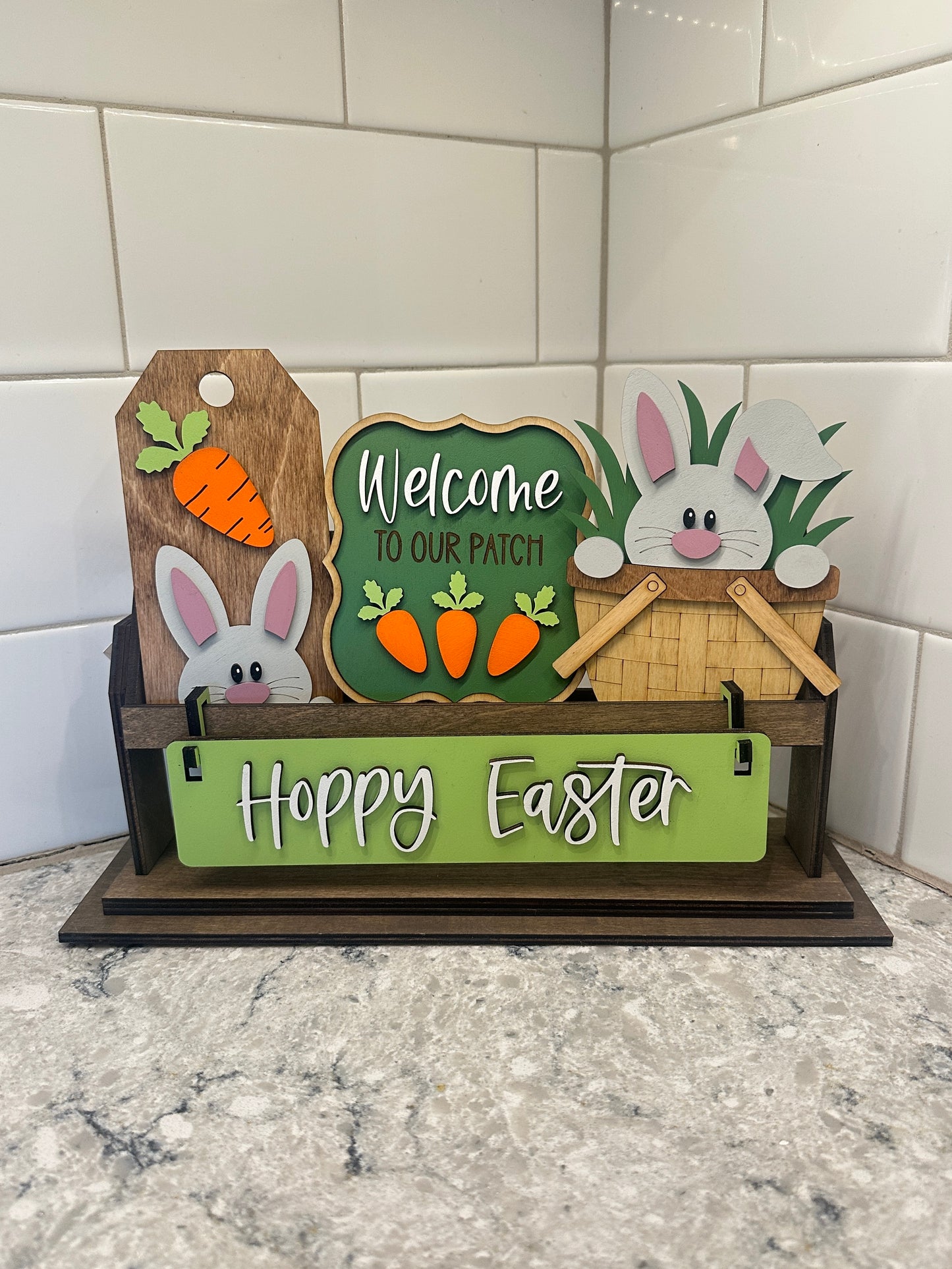 Hoppy Easter | Shelf Sitter Insert | Interchangeable Add On