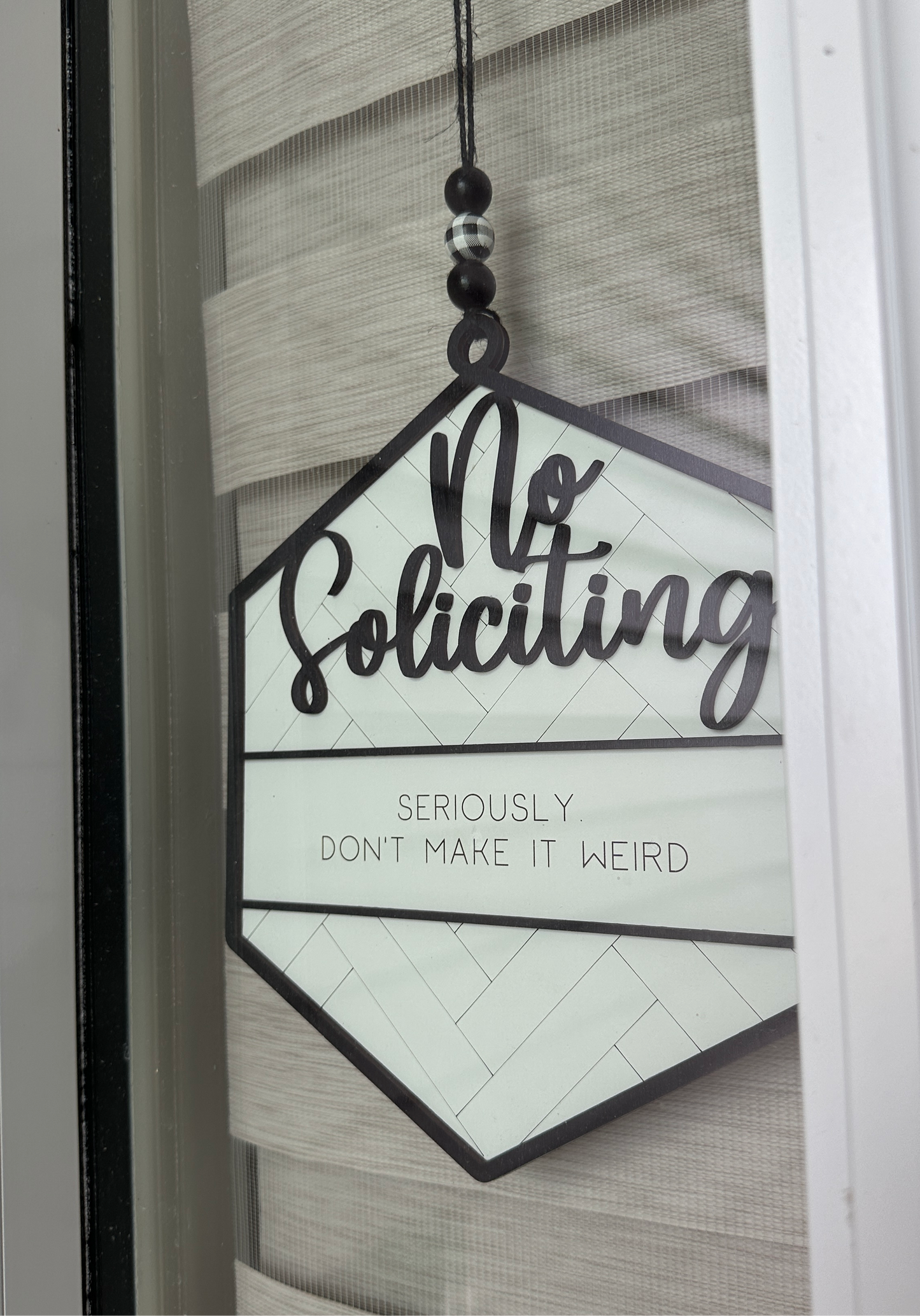 No Soliciting Sign