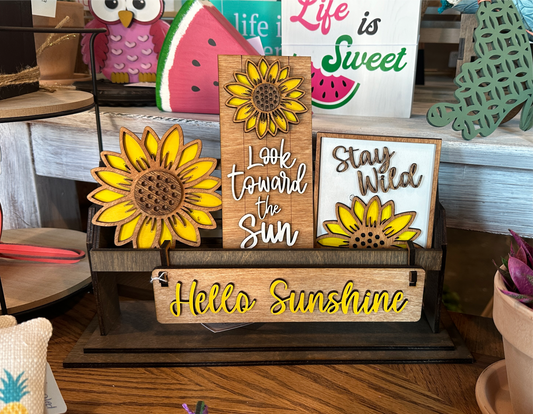 Sunflower Shelf Sitter Insert | Interchangeable Add On