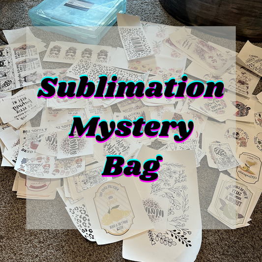 Sublimation Print Transfer Mystery Bag - Can Glass - Coffee Cup - Small Sized