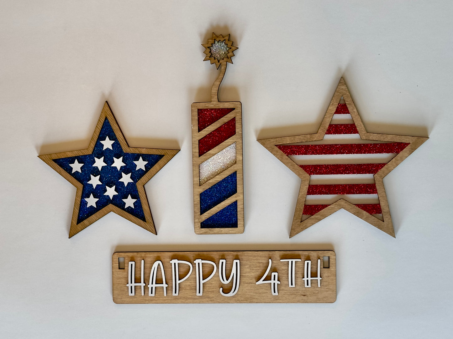 4th of July Shelf Sitter Insert | Interchangeable Add On