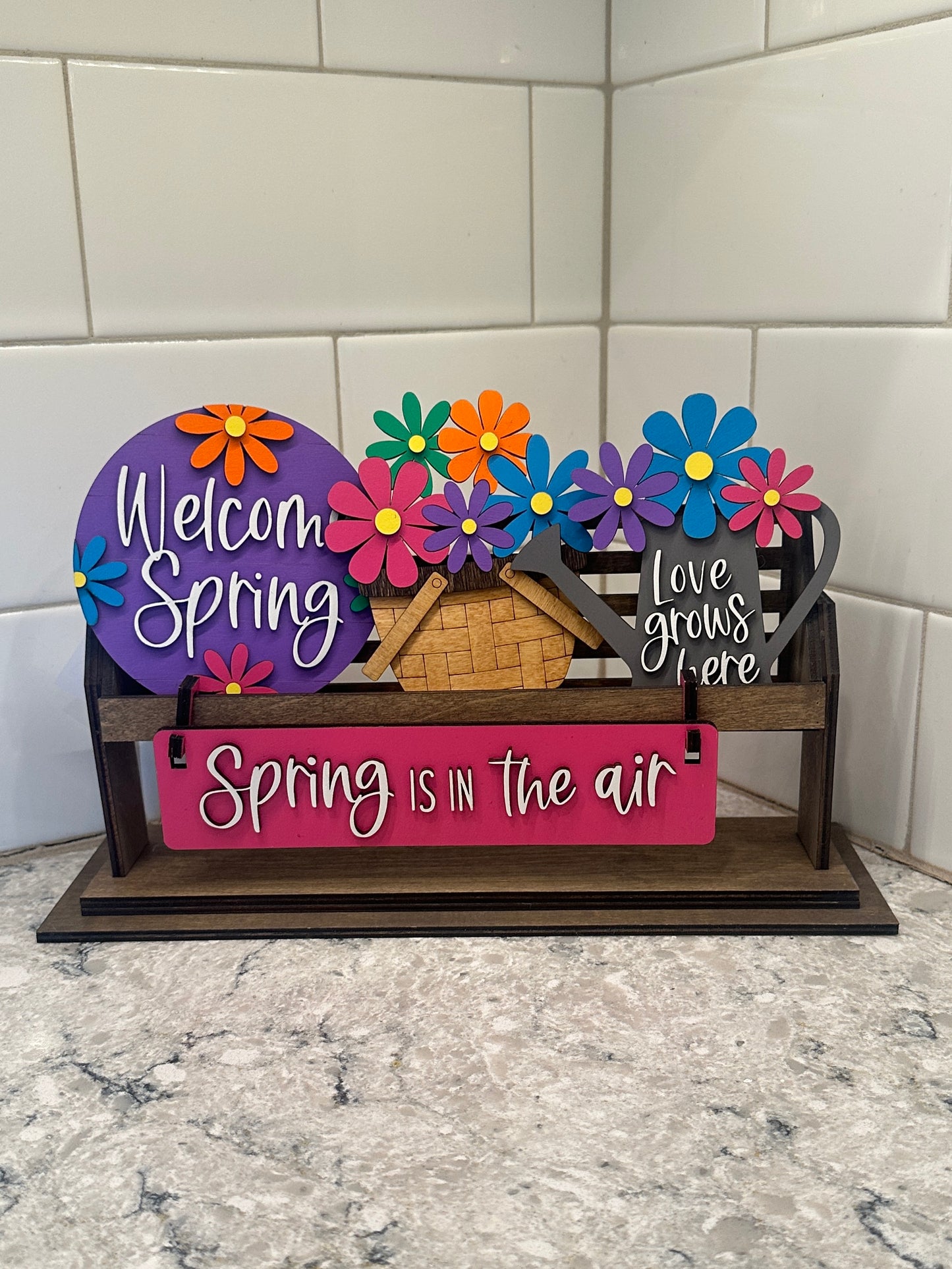 Spring is in the Air | Shelf Sitter Insert | Interchangeable Add On