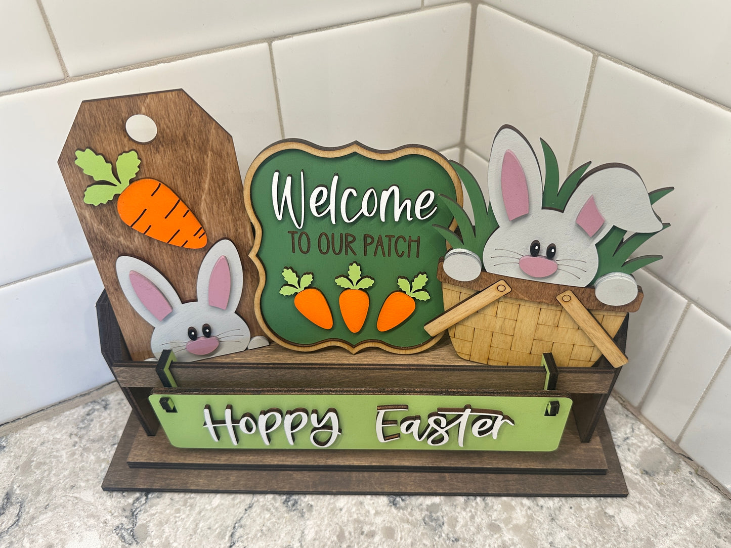 Hoppy Easter | Shelf Sitter Insert | Interchangeable Add On