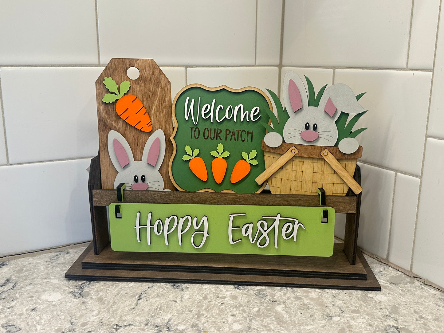 Hoppy Easter | Shelf Sitter Insert | Interchangeable Add On