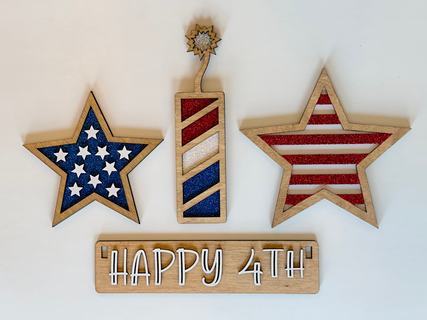 4th of July Shelf Sitter Insert | Interchangeable Add On