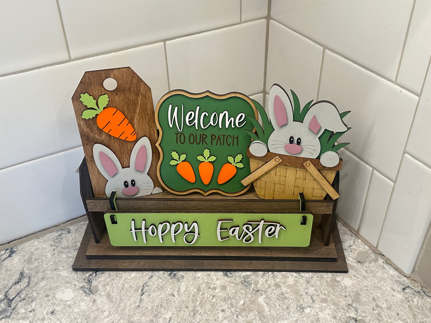 Hoppy Easter | Shelf Sitter Insert | Interchangeable Add On