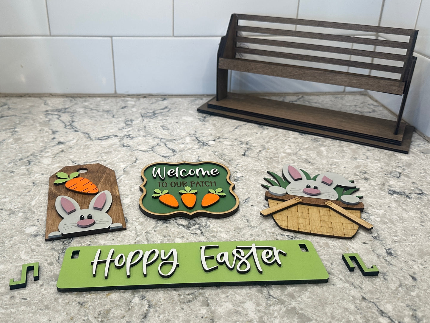 Hoppy Easter | Shelf Sitter Insert | Interchangeable Add On