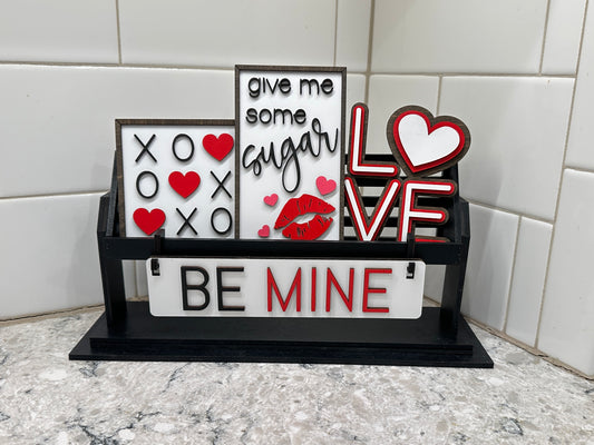 Valentine's Day | Be Mine | Shelf Sitter Insert | Interchangeable Add On