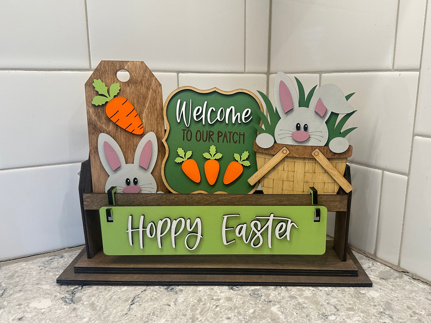 Hoppy Easter | Shelf Sitter Insert | Interchangeable Add On