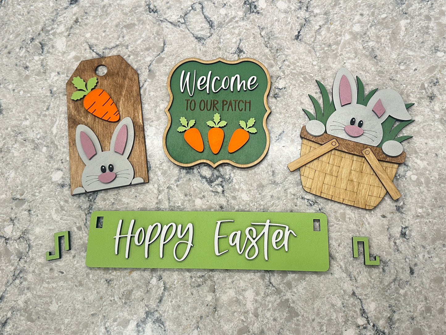 Hoppy Easter | Shelf Sitter Insert | Interchangeable Add On