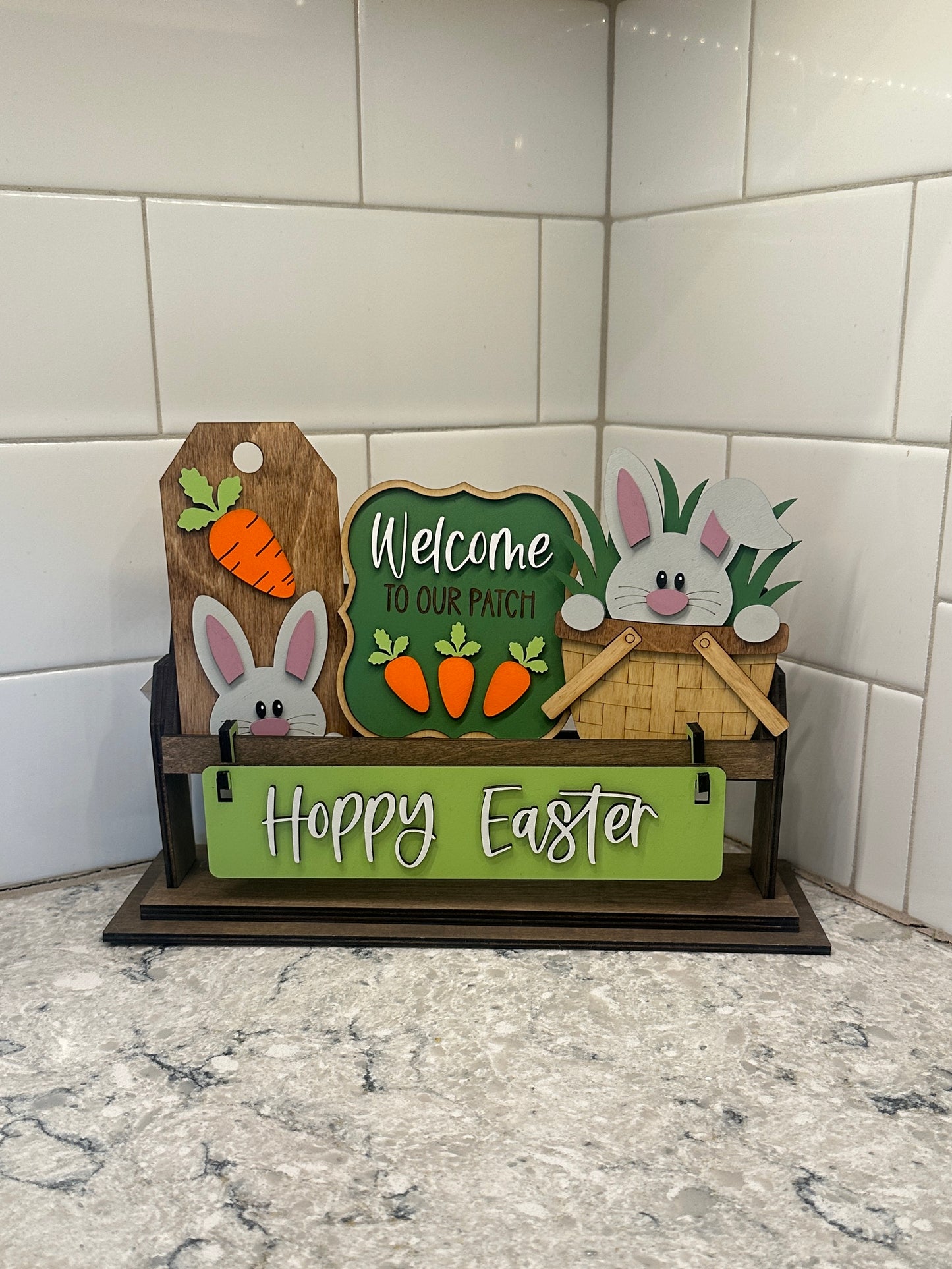 Hoppy Easter | Shelf Sitter Insert | Interchangeable Add On