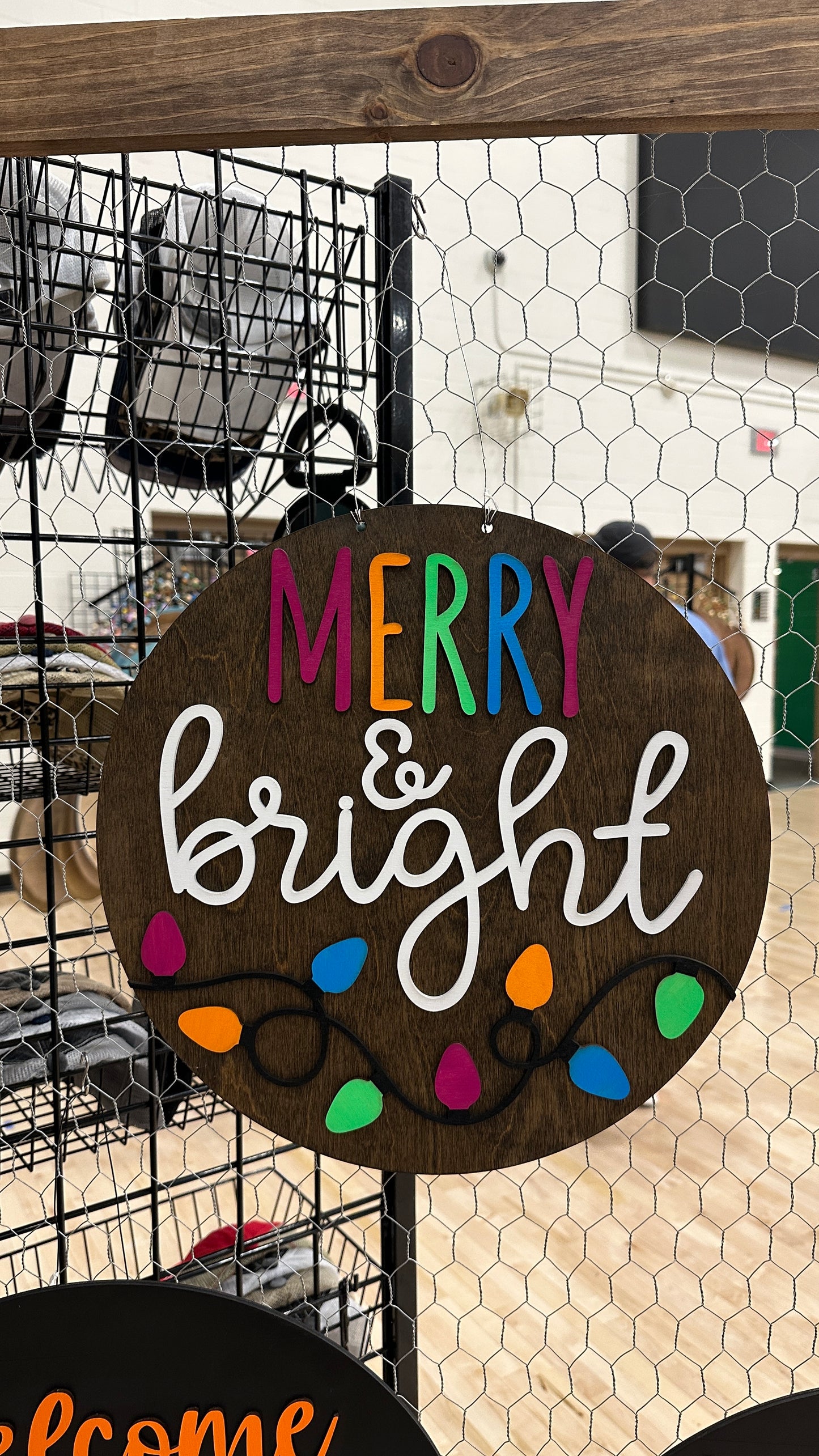 Merry and Bright Door Hanger