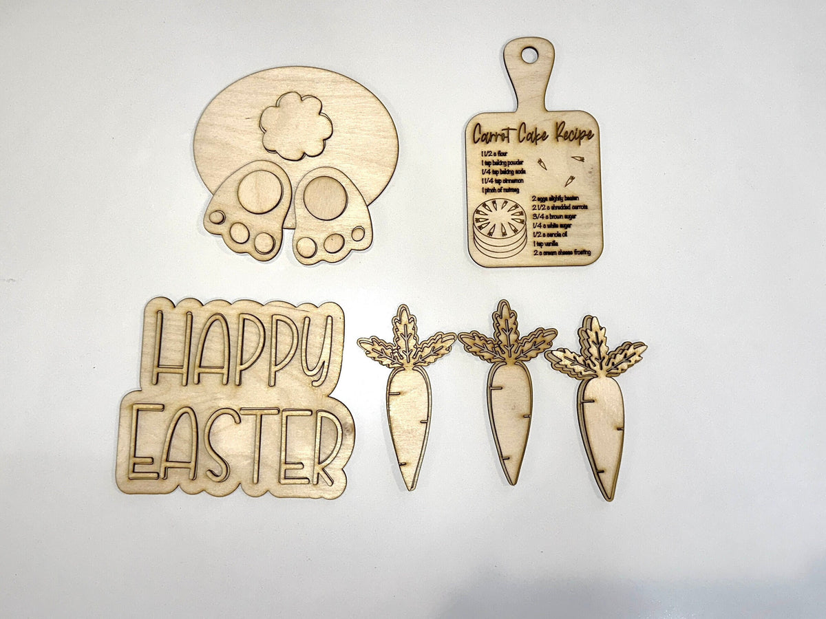 Easter Tiered Tray DIY Kit | Unfinished Paint Your Own