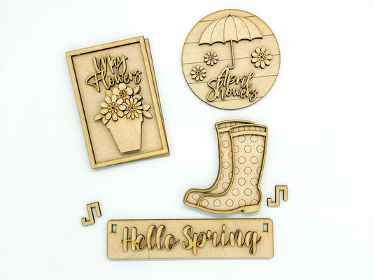 April Showers Spring DIY Kit | Unfinished Paint Your Own