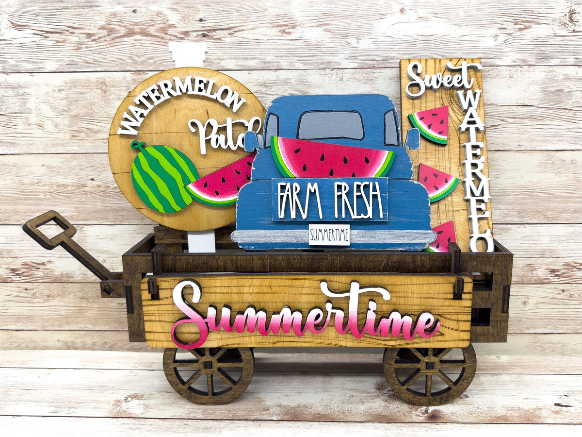 Watermelon Summertime Shelf Sitter Insert | Interchangeable Add On