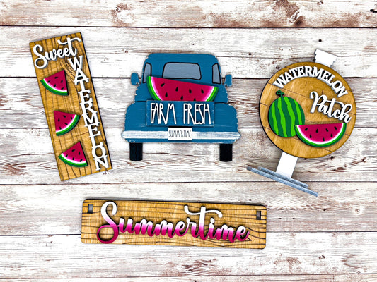 Watermelon Summertime Shelf Sitter Insert | Interchangeable Add On