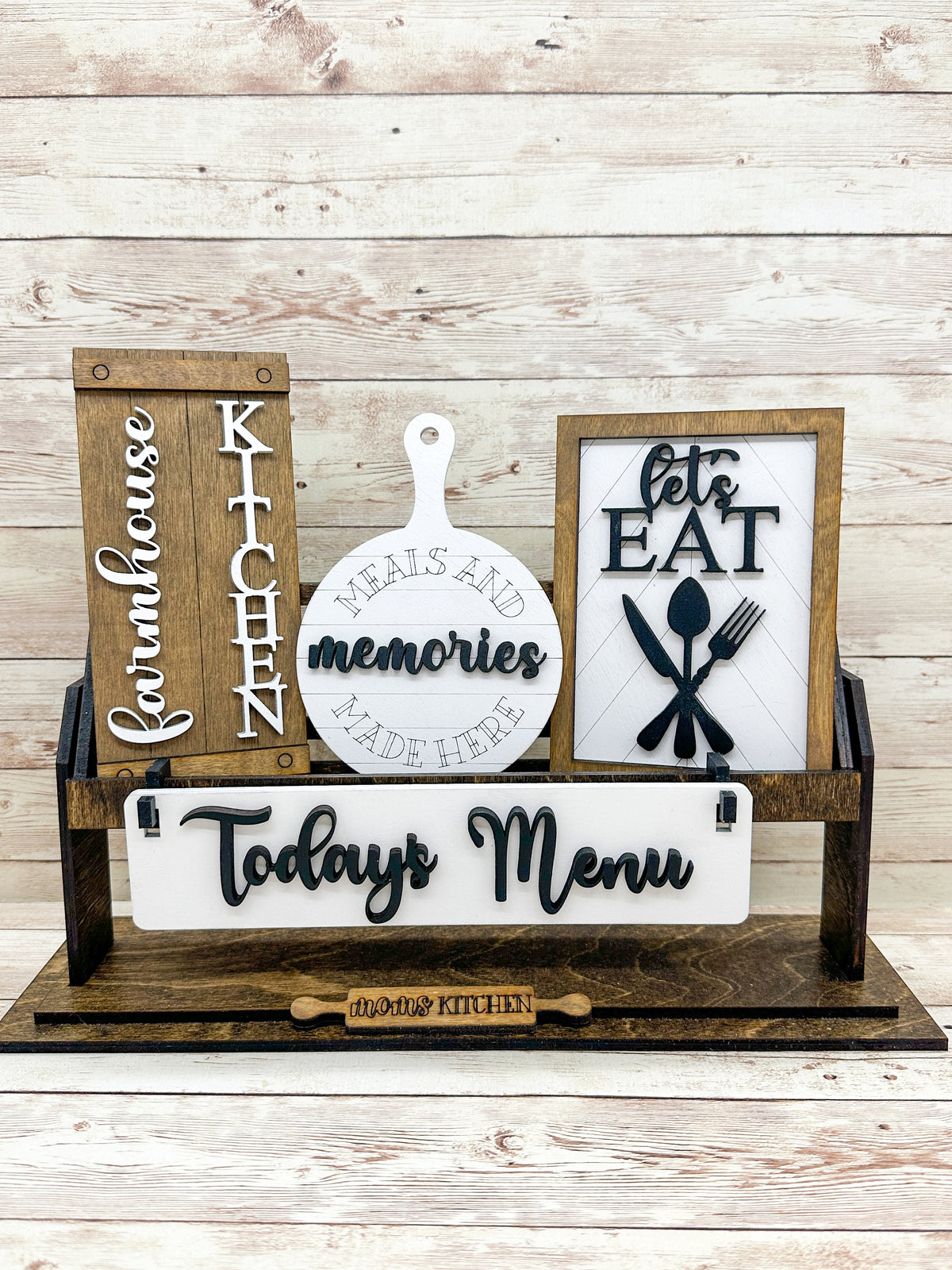 Farmhouse Kitchen Shelf Sitter Insert | Interchangeable Add On