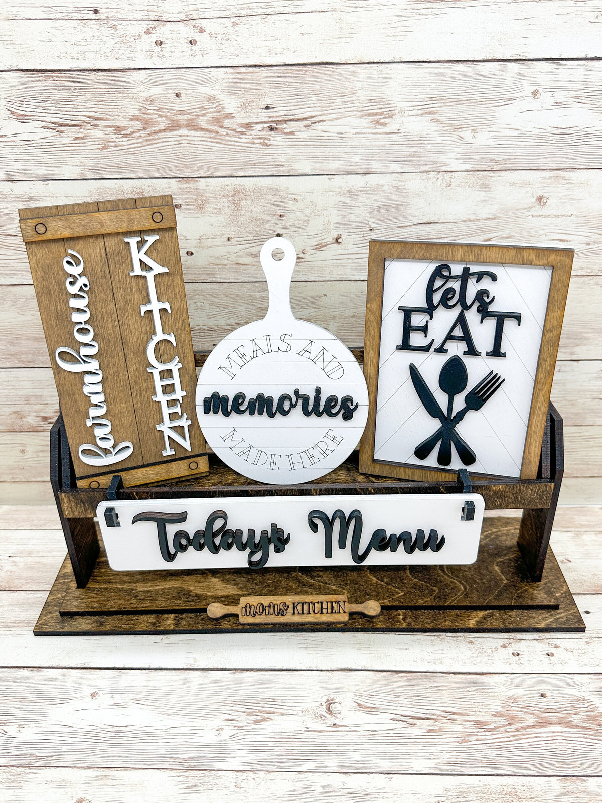 Farmhouse Kitchen Shelf Sitter Insert | Interchangeable Add On