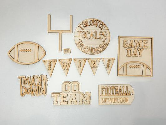 Football | Tiered Tray DIY Kit | Unfinished Paint Your Own