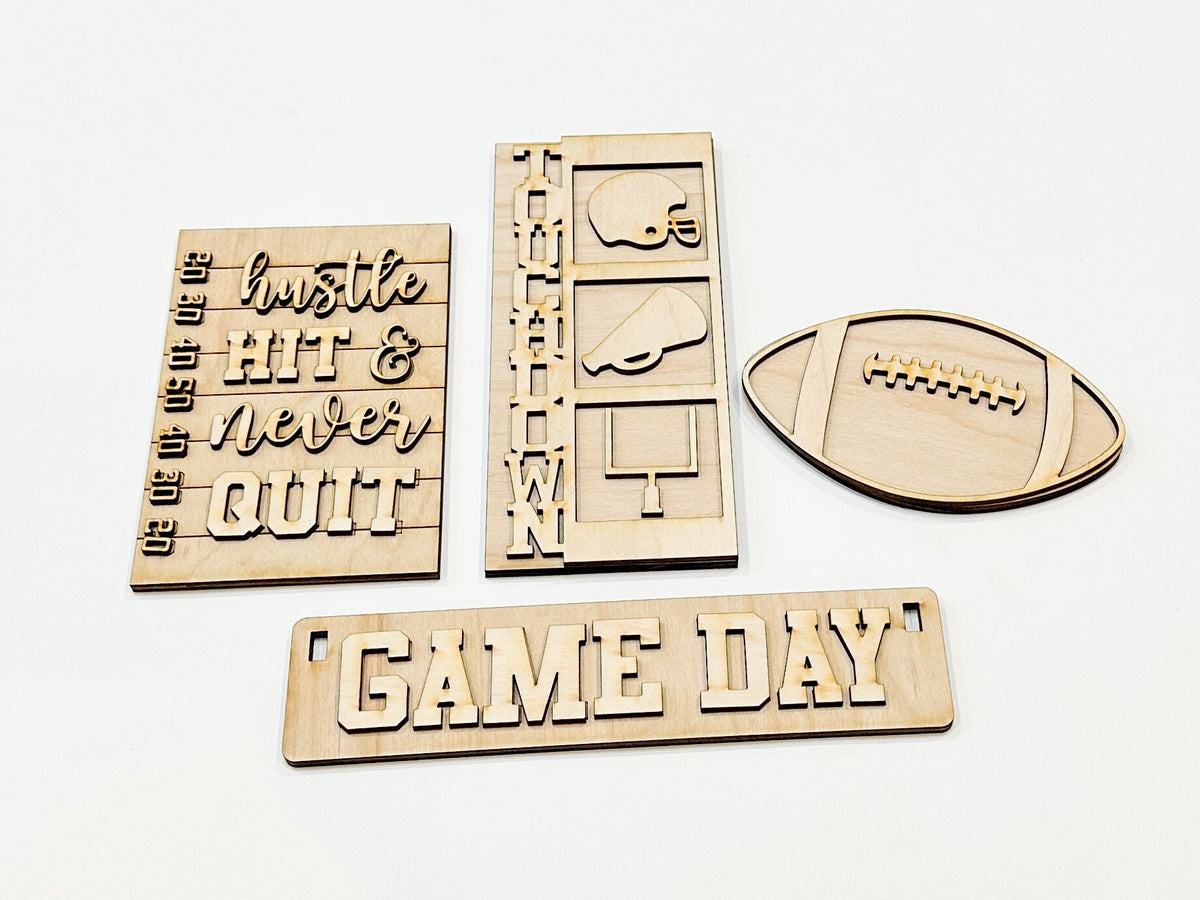 Football | Game Day | Shelf Sitter DIY Kit | Unfinished Paint Your Own