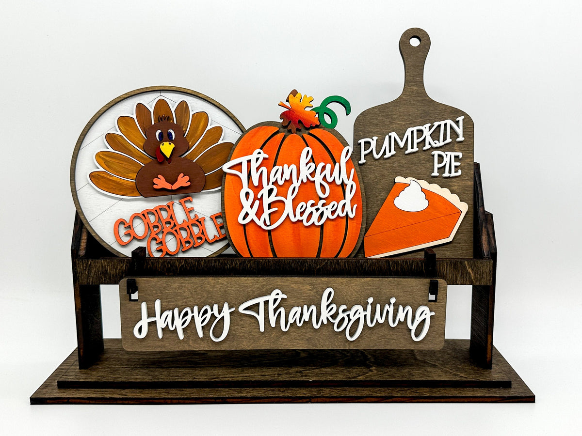 Happy Thanksgiving | Shelf Sitter Insert | Interchangeable Add On