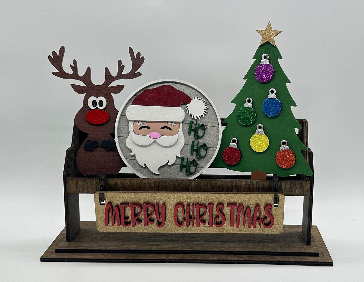 Merry Christmas Shelf Sitter Insert | Interchangeable Add On