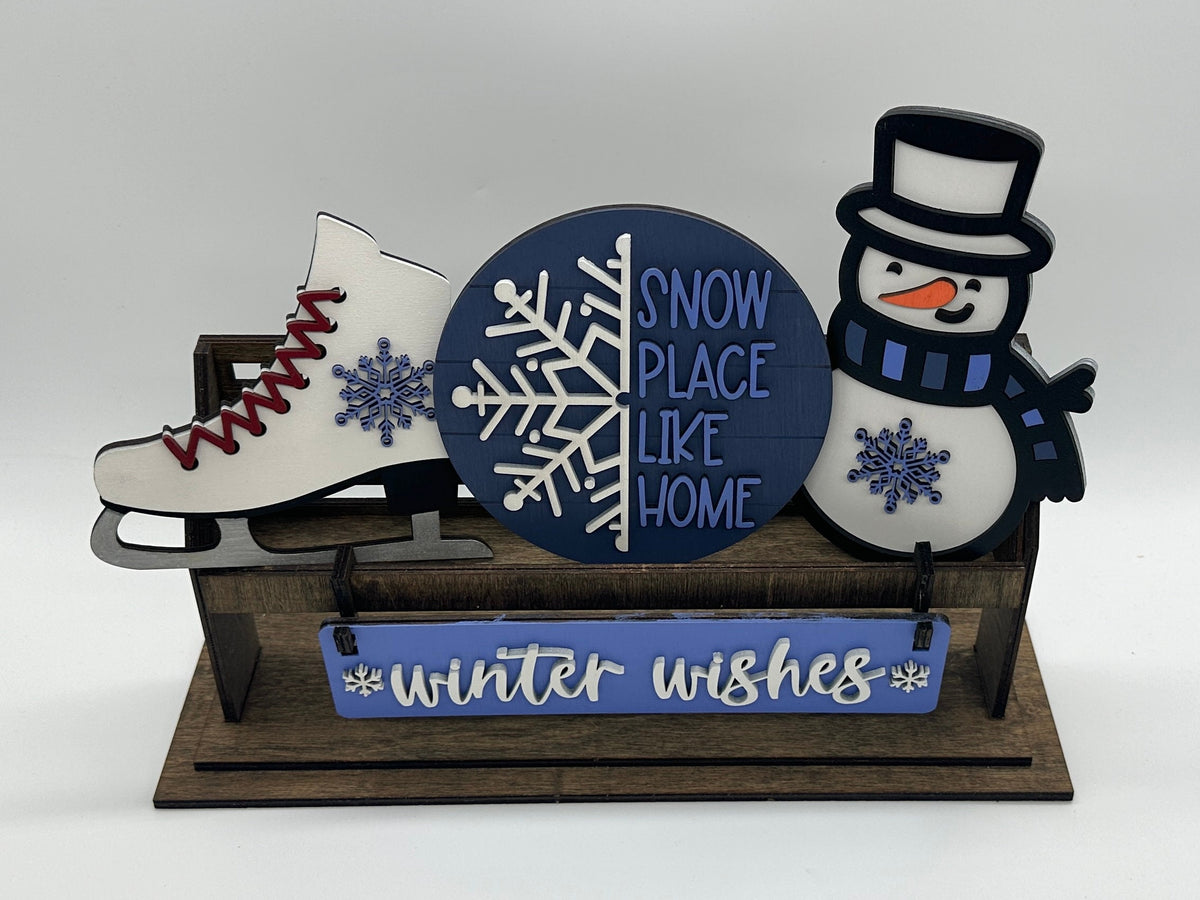 Winter Wishes Shelf Sitter Insert | Interchangeable Add On