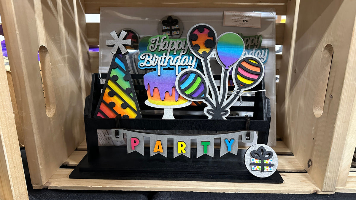 Birthday | Shelf Sitter Insert | Interchangeable Add On