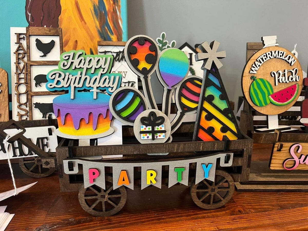 Birthday | Shelf Sitter Insert | Interchangeable Add On