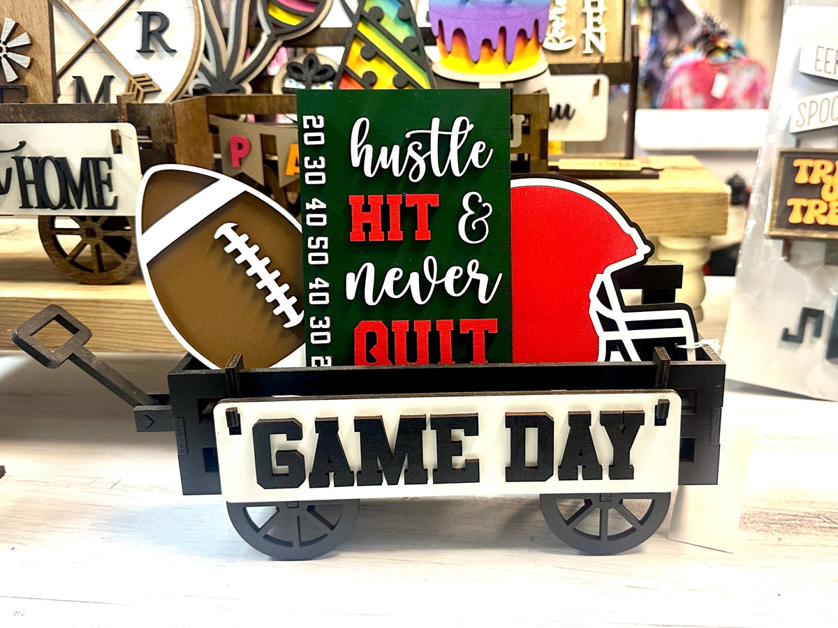 Football | Game Day Shelf Sitter Insert | Interchangeable Add On