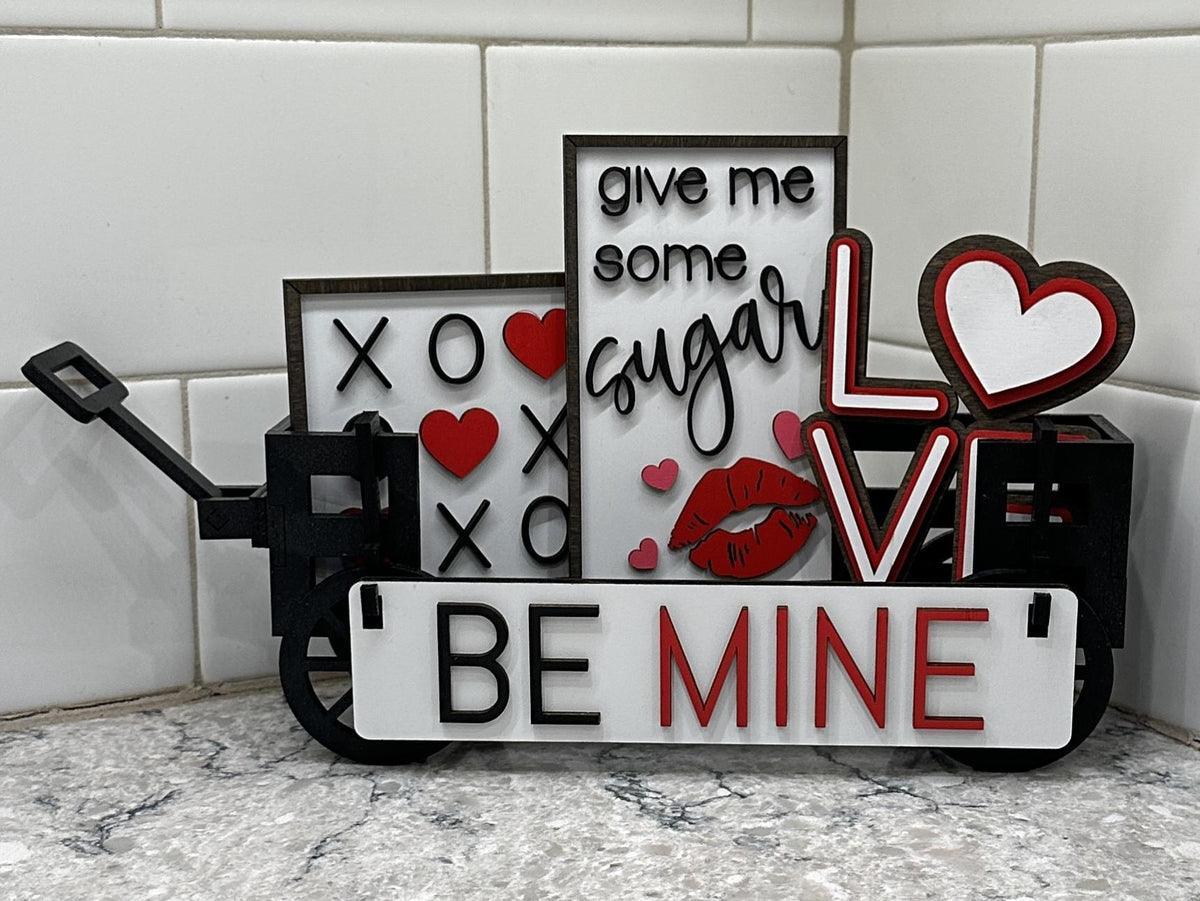 Valentine's Day | Be Mine | Shelf Sitter Insert | Interchangeable Add On