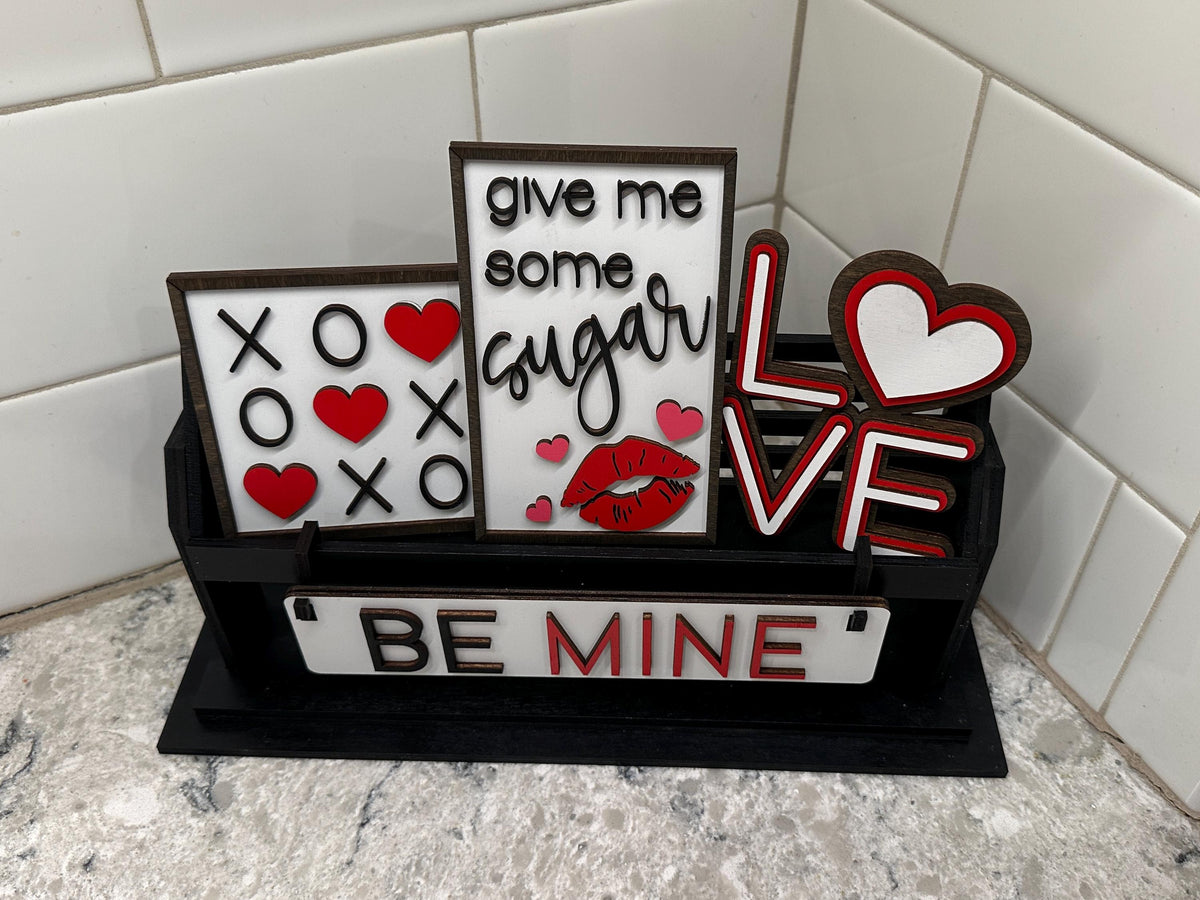Valentine's Day | Be Mine | Shelf Sitter Insert | Interchangeable Add On